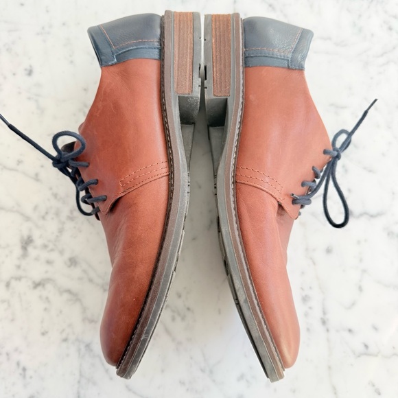Naot Chief Oxford Soft Chestnut Leather Soft Ink Leather Mens Size 10 - Picture 7 of 15